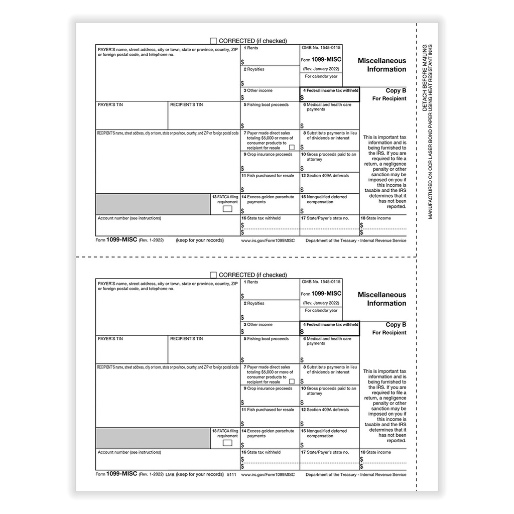 1099 misc form 2022